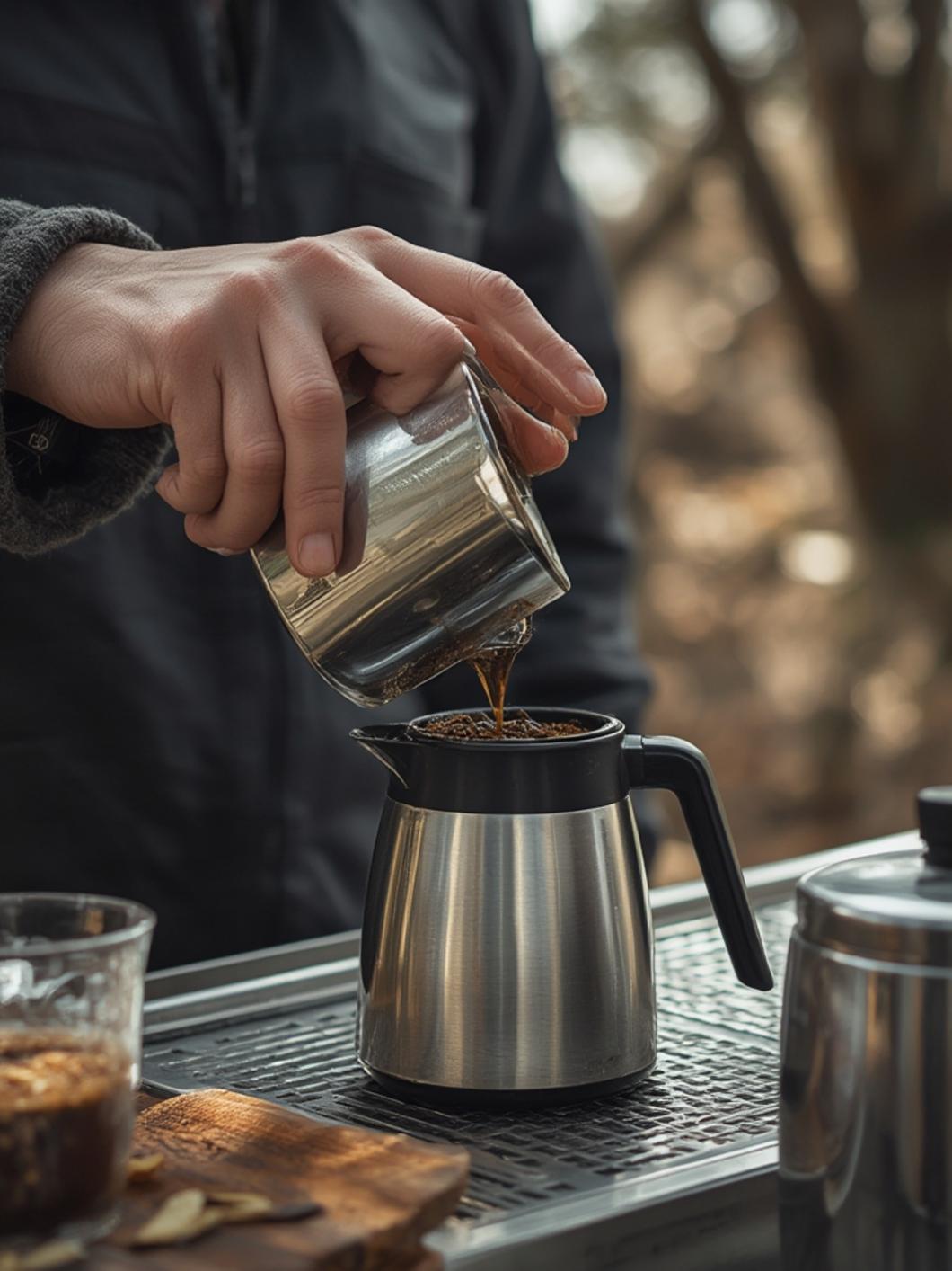 all stainless steel coffee maker no plastic Midnight
