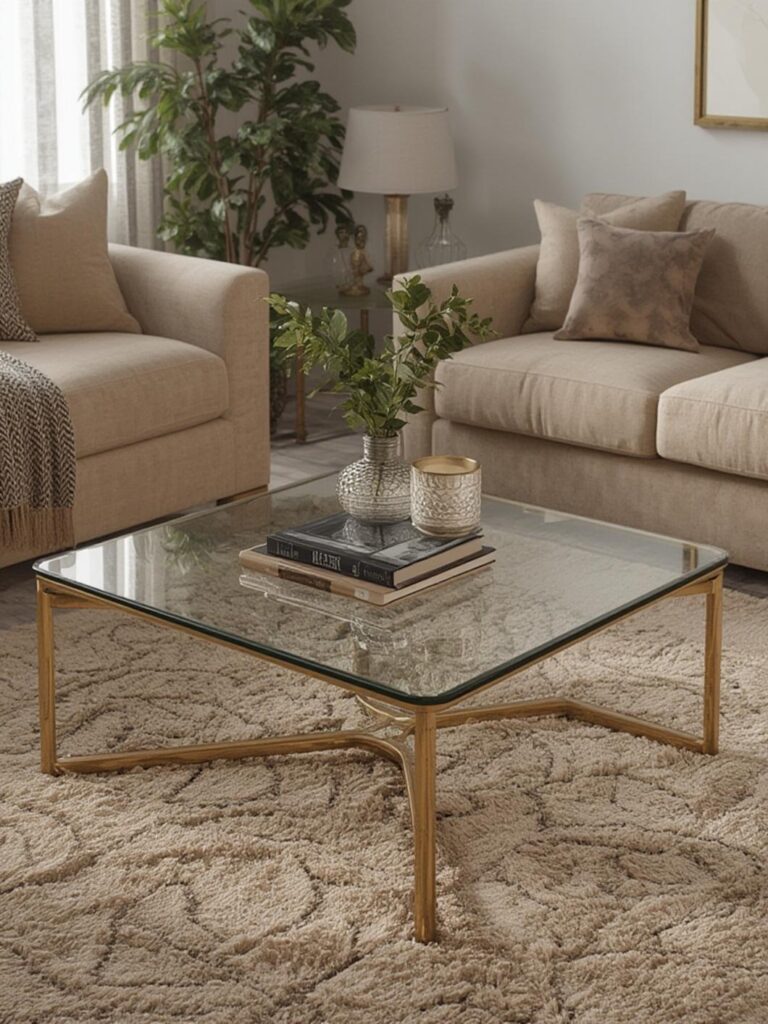 glass coffee table