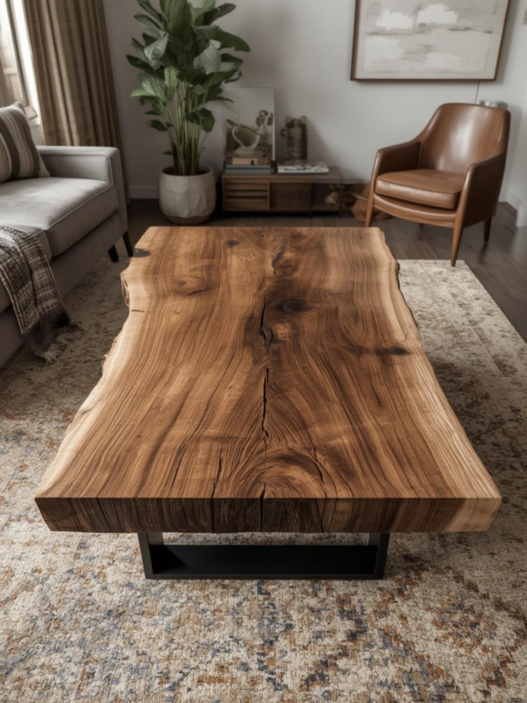 live edge coffee table